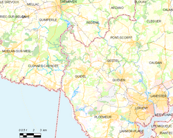 Map commune FR insee code 56078